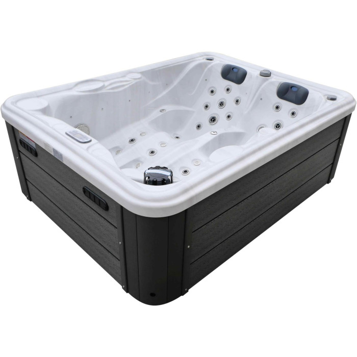 Гідромасажний басейн Aquajoy Bali (210х160х77 см), Сріблясто-білий мармур