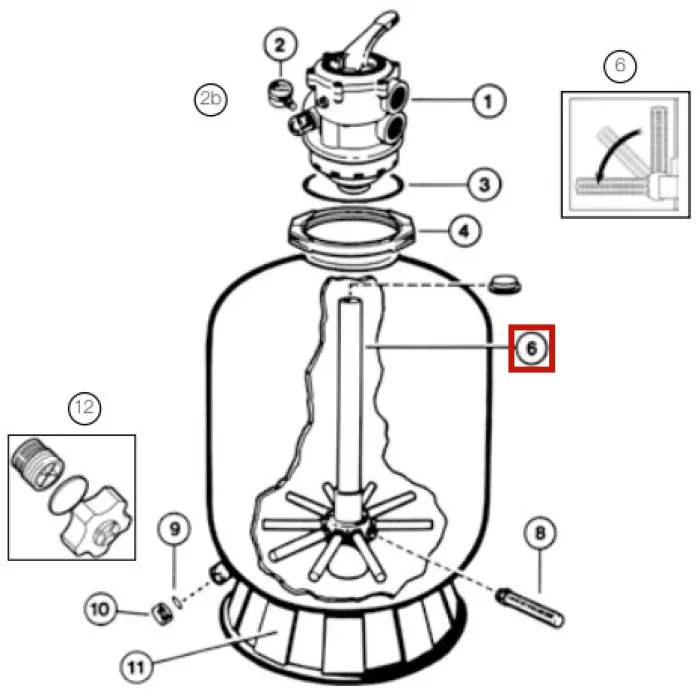 Дюзова коробка з трубою Hayward S310 (SX0310DA)