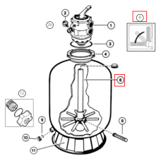 Дюзова коробка Hayward SX360DA (для S0360TE/S0360TXE)