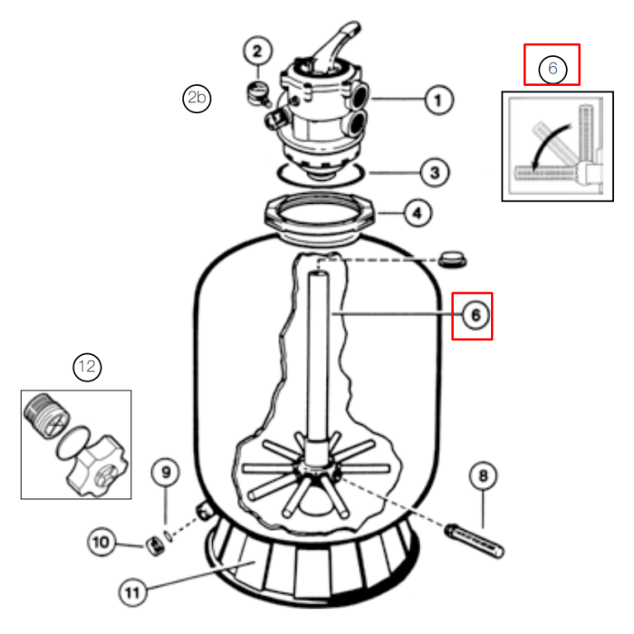 Дюзова коробка Hayward SX360DA (для S0360TE/S0360TXE)