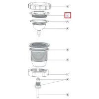 Притискна гайка лампи для прожектора Aquaviva LED/UL-P50 Lights