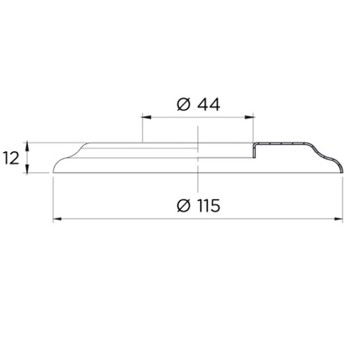 Декоративний фланець для сходів Flexinox, AISI 316 (2 шт.)