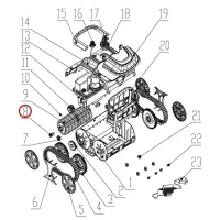 Шестерня роликова до пилососа Wybotics WY200