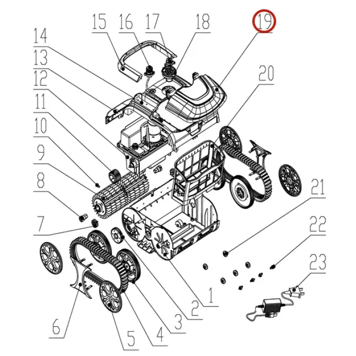 Верхня кришка до пилососа Wybotics WY200