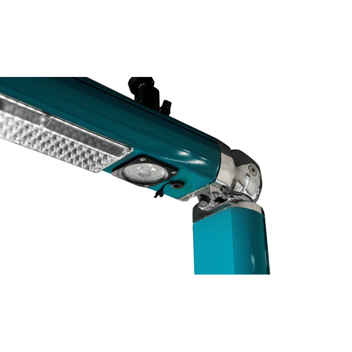 Душ вуличний Aquaviva Quick з LED підсвіткою та мийкою для ніг, синій (ottanio) Q825/5021-QL