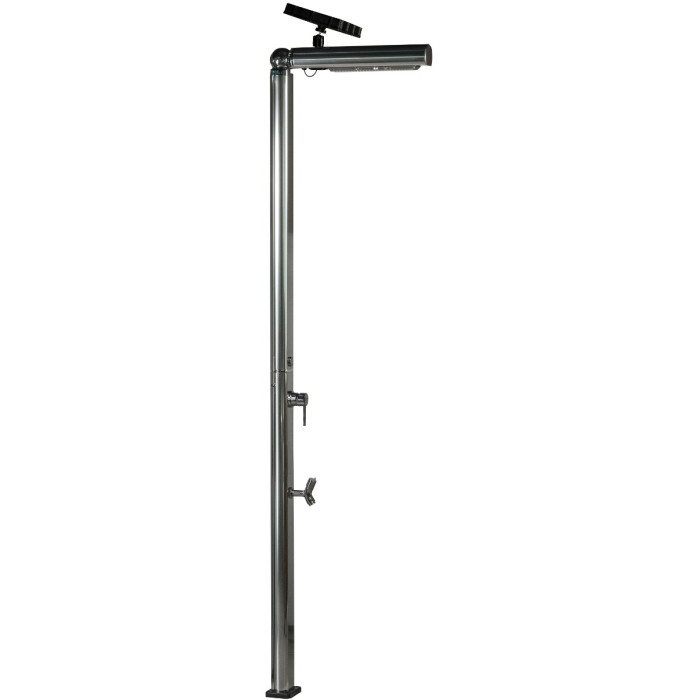 Душ вуличний Aquaviva Quick з LED підсвіткою та мийкою для ніг, алюміній Q825/9007-QL