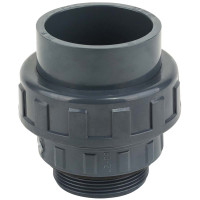 Муфта ПВХ Kripsol EHM20 50.C розбірна, із зовнішньою різьбою d50х1-1/2"