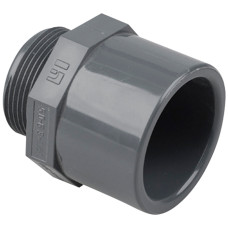 Подвійний адаптер ПВХ Hidroten 1002753, муфта/втулка, НР, d50-63 мм, 1 1/2"