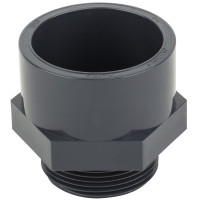 Муфта ПВХ Era US01240, з зовнішньою різьбою d40х1-1/4"