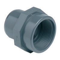 Ніпель ПВХ Effast RGRAFG020C перехідний з внутрішньою різьбою, d20x3/4"