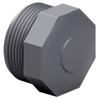 Заглушка ПВХ Effast RERTAE110L з зовнішньою різьбою d4"