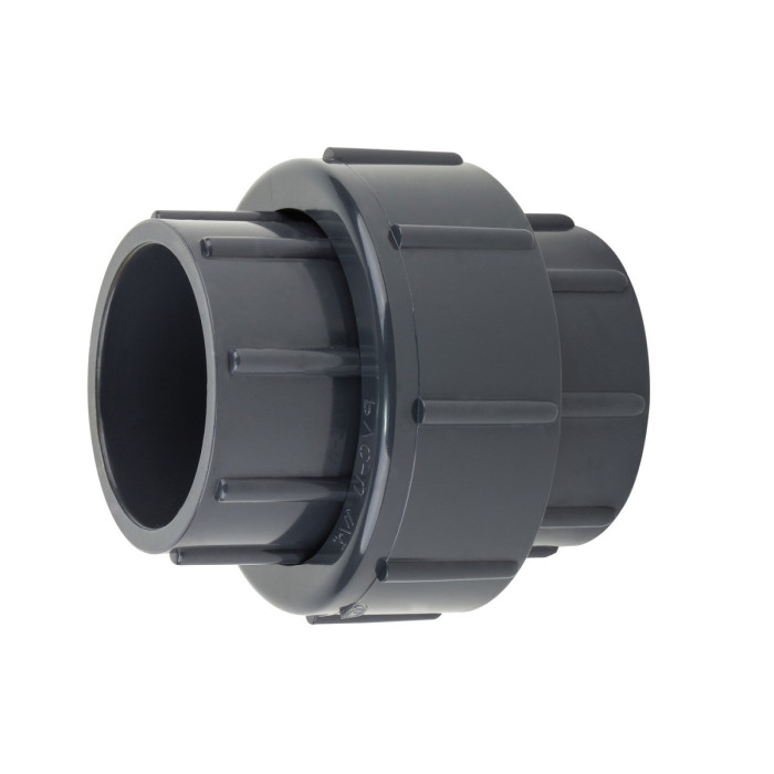 Муфта ПВХ Aquaviva розбірна клей-клей d63 мм