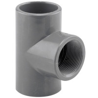 Трійник перехідний 90° ПВХ Hidroten 1002221, BP, d20 мм, 1/2"