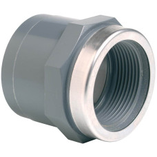 Муфта ПВХ Effast RGRMAR020B перехідна, з металічним кільцем d20x1/2"