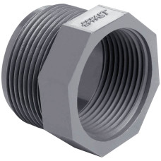 Втулка-футорка ПВХ Effast RERRCE025B коротка, різьбова 3/4"x1/2"