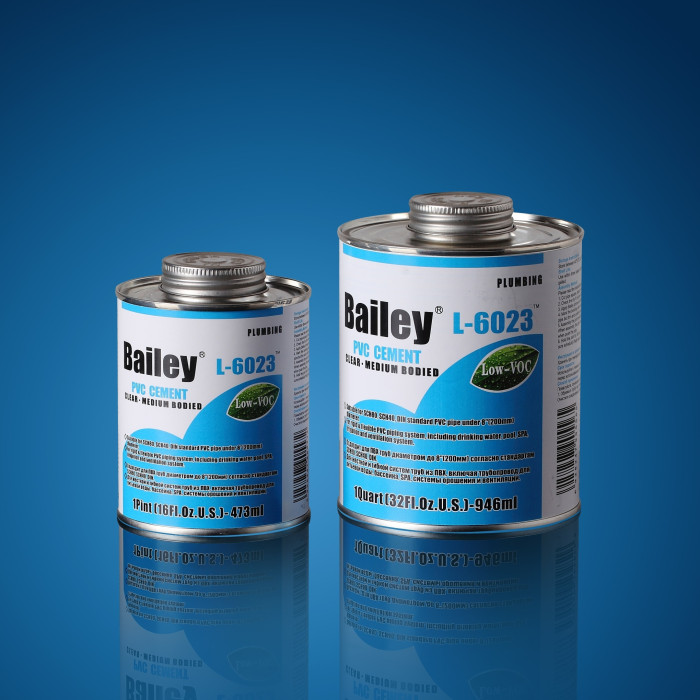 Клей для труб ПВХ Bailey L-6023 118 мл, прозорий