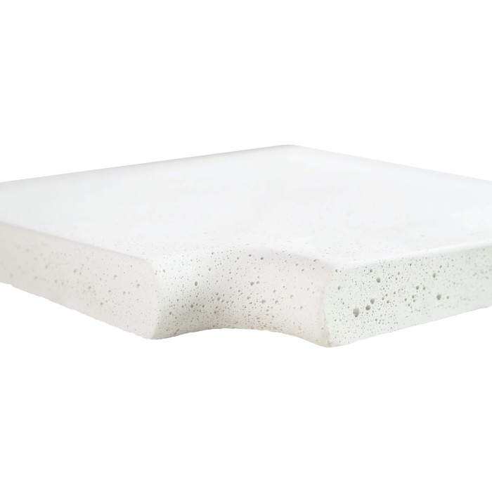 Кутовий копінговий камінь Aquazone Tuff 250x300x50-25 мм, білий (пористий)