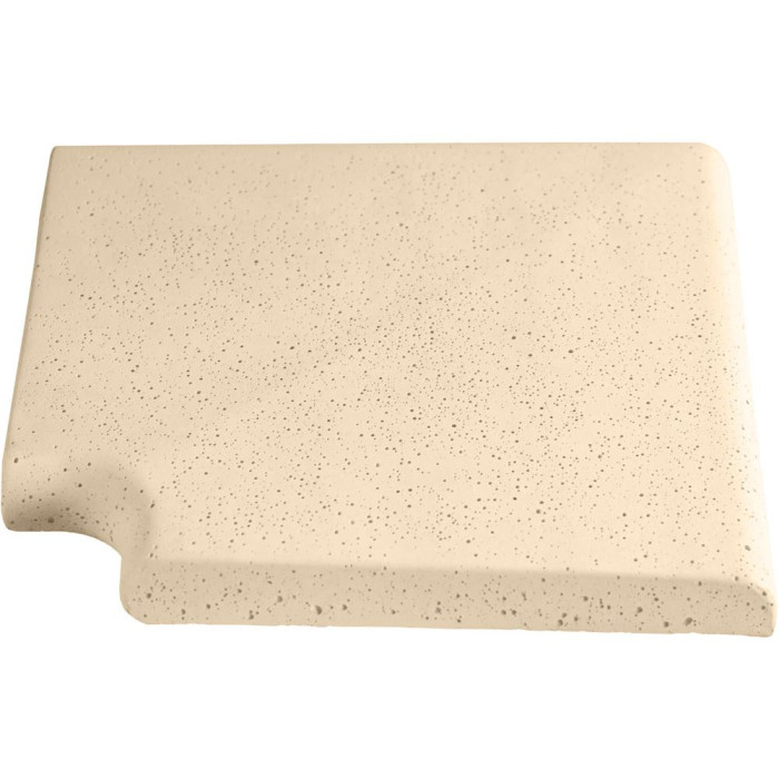 Кутовий копінговий камінь Aquazone Tuff 250x300x50-25 мм, бежевий (пористий)