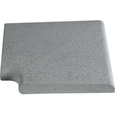 Кутовий копінговий камінь Aquazone Tuff 250x300x50-25 мм, сірий (пористий)