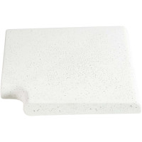 Кутовий копінговий камінь Aquazone Tuff 320x400x50-25 мм, білий (пористий)
