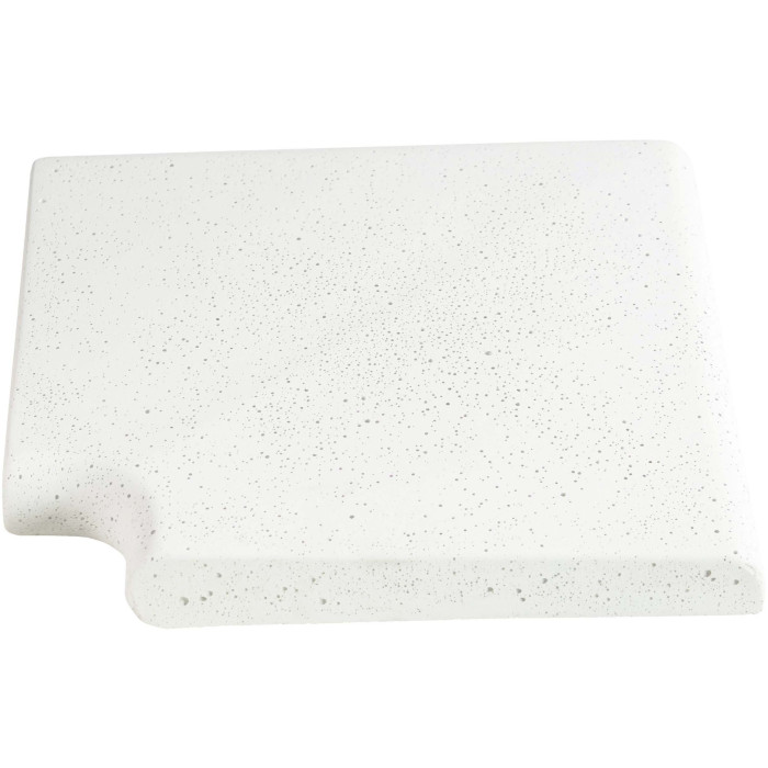 Кутовий копінговий камінь Aquazone Tuff 320x400x50-25 мм, білий (пористий)