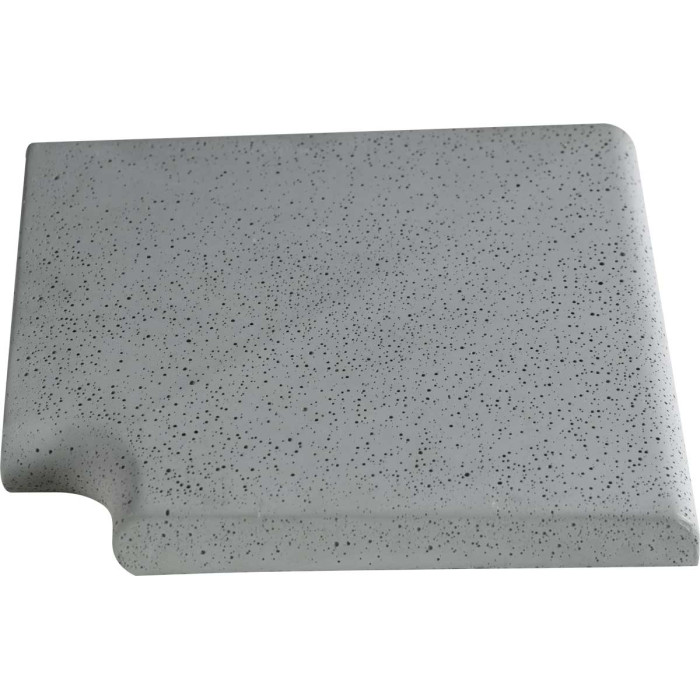 Кутовий копінговий камінь Aquazone Tuff 320x400x50-25 мм, сірий (пористий)