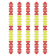 Розділювач доріжки Hayward Big Red/Yellow, AISI 316, 50 м
