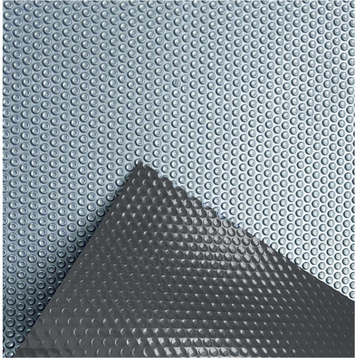 Солярне покриття Aquaviva Platinum Bubbles-Gray-5-600, ширина 6 м (30 пог. м), срібний/сірий