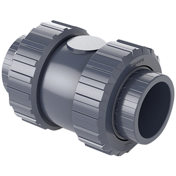Зворотний клапан ПВХ Hidroten 1016004 пружинний, з ущільненням EPDM, d40 мм