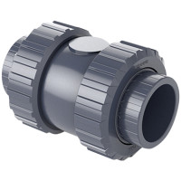 Зворотний клапан ПВХ Hidroten 1016007 пружинний, з ущільненням EPDM, d75 мм